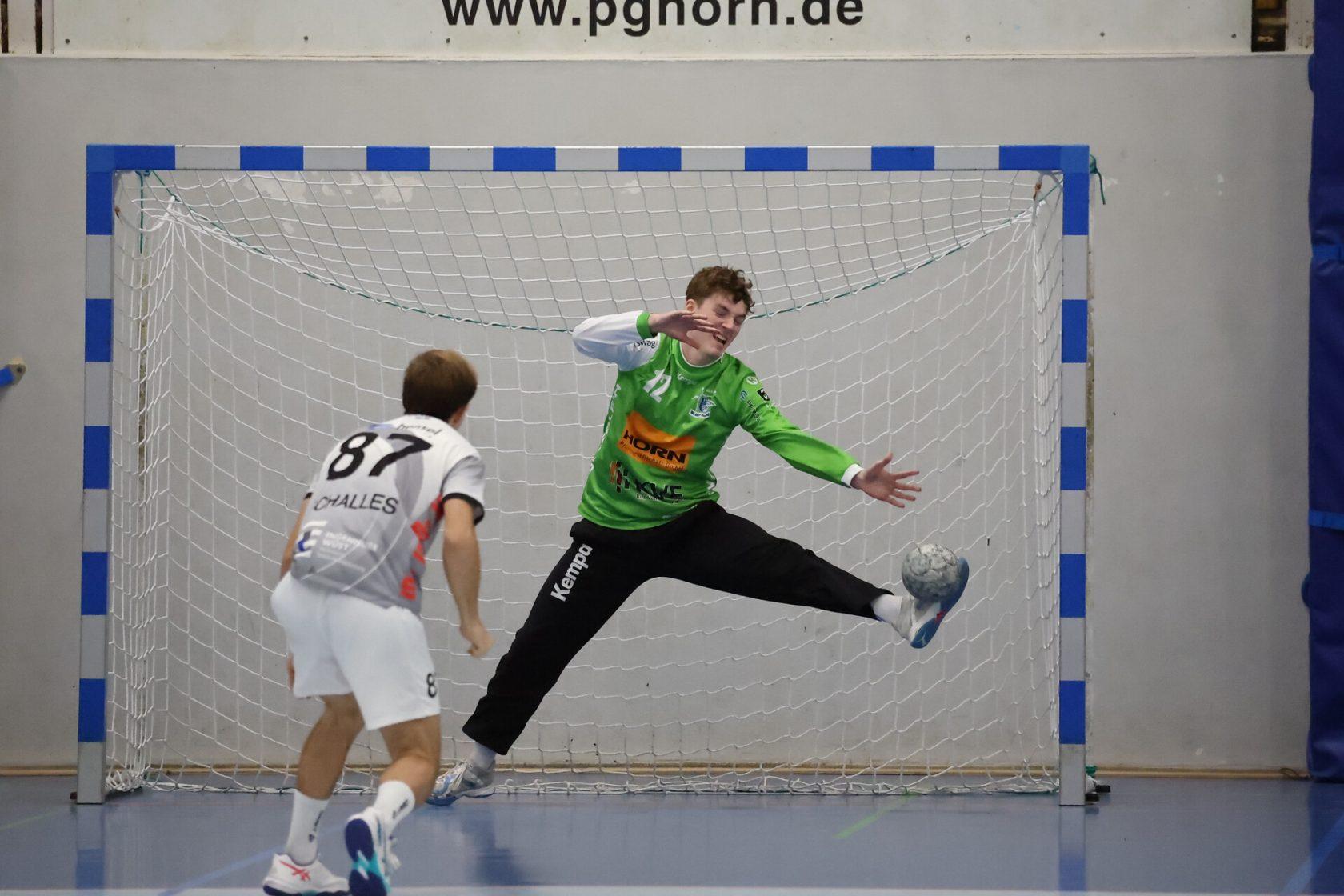 Jubiläumsspiel_TSGMünster_vs_TVGroßwallstadt - Bild 2 - Linus Pape hält 7-Meter Jubiläumsspiel_TSGMünster_vs_TVGroßwallstadt - Bild 2 - Linus Pape hält 7-Meter