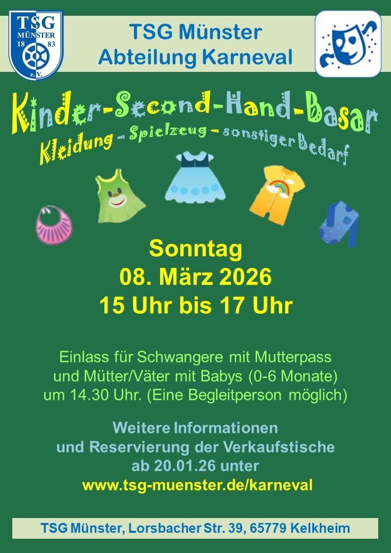 Plakat Kinderbasar 2026 Frühjahr