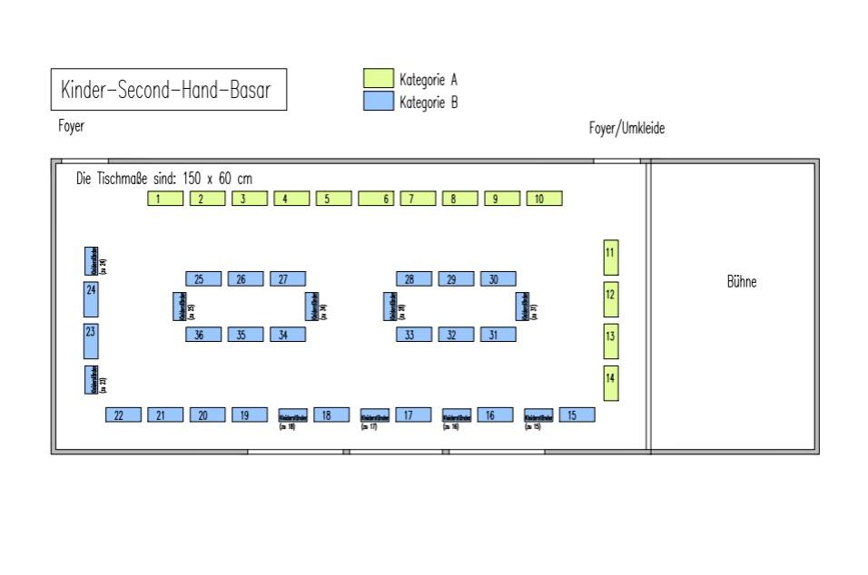 Saalplan Basar Saalplan Basar